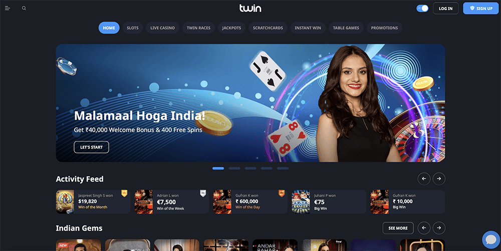 twin casino website