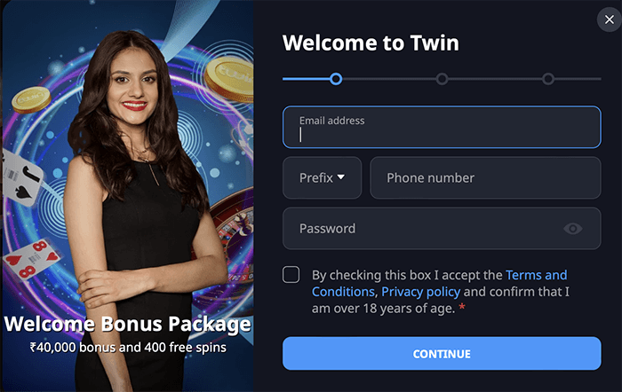 twin casino register